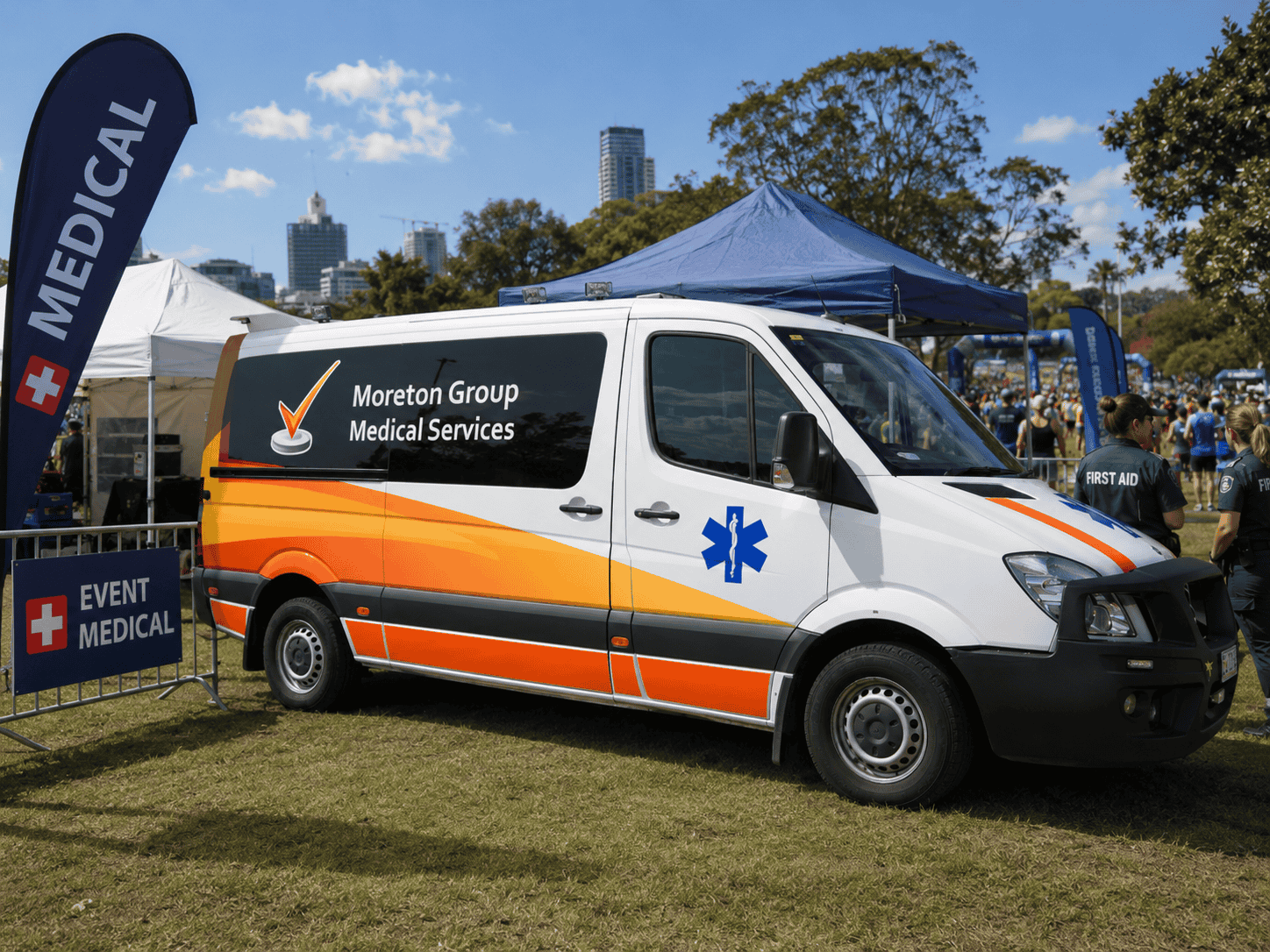 Moreton Group event medical staff on site